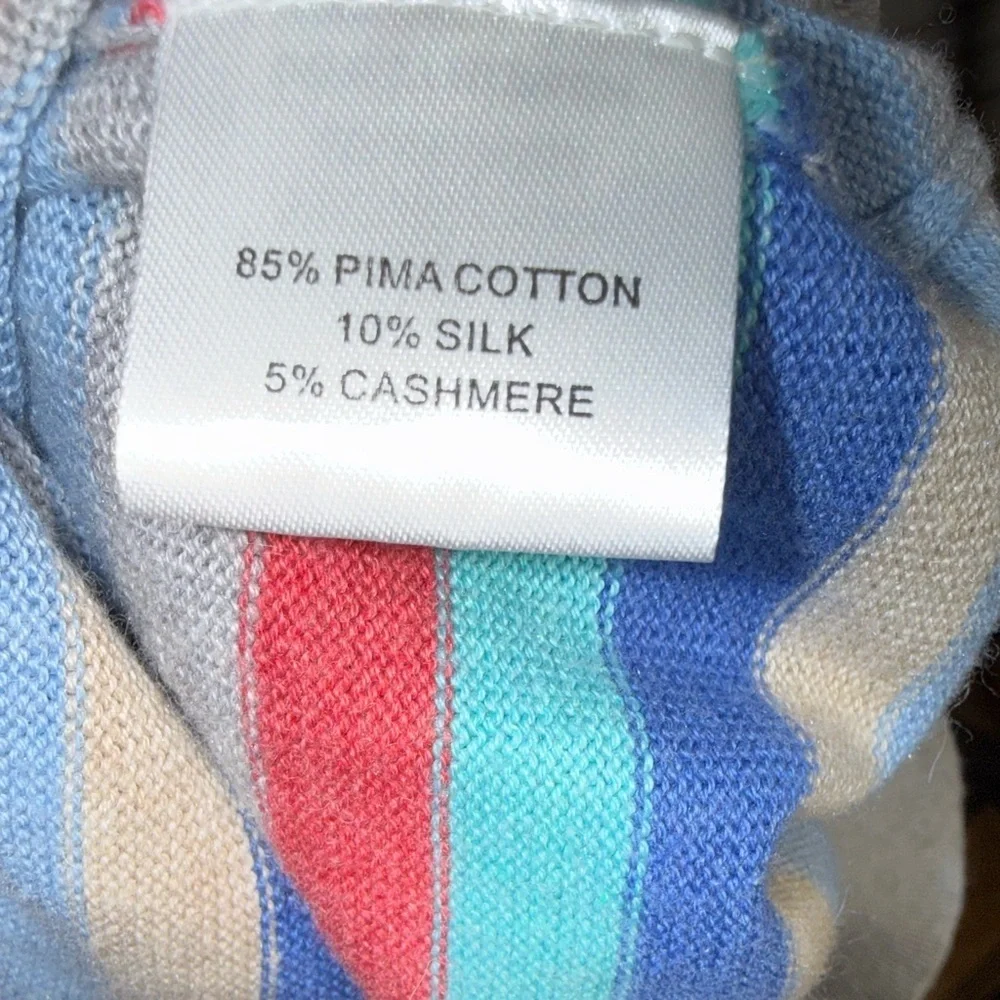 Peter Millar Crown Soft Striped Quarter-Zip Sweater - Pima Cotton Silk Cashmere